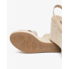 SANDALO CON ZEPPA NEROGIARDINI DONNA ETOILE SAND MIELE PU.MALFA E616021D/418