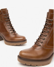 TRONCHETTO NEROGIARDINI DONNA MANOLETE CUOIO TR PONZA AMBRA TACCO 8CM  I411852D400