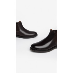 STIVALETTI CHELSEA NEROGIARDINI UOMO IN PELLE CAFFE' I302953UE/301