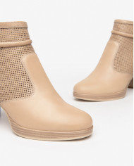 TRONCHETTO NEROGIARDINI DONNA PELLE COLORE CHAMPAGNE TACCO 7,5CM E409730D/439