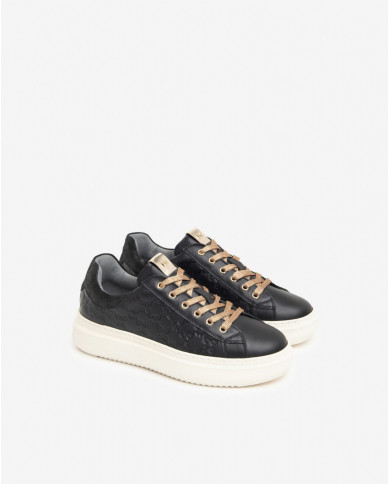 GUANTO NERO GUANTO NERO MONET NERO T.BRILL PLATINO PU.R I411590D/100