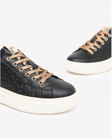 GUANTO NERO GUANTO NERO MONET NERO T.BRILL PLATINO PU.R I411590D/100