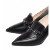 MOCASSINI CON TACCO NEROGIARDINI DONNA IN PELLE NERO 7,5CM  I308620DE/100