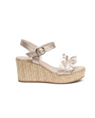 SANDALO CON ZEPPA NEROGIARDINI DONNA OXIGEN ROSA ANTICO E218721D/671