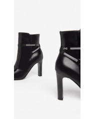 TRONCHETTI NEROGIARDINI DONNA IN PELLE NERO TACCO 9 CM I308742DE/100