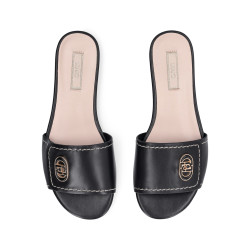 CIABATTE LIU JO DONNA SANDY 03 - SLIPPER CALF BLACK SA6127P010222222