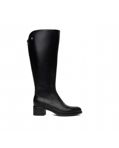 STIVALE CON TACCO NEROGIARDINI DONNA IN PELLE NERO ZIP 117561D/100
