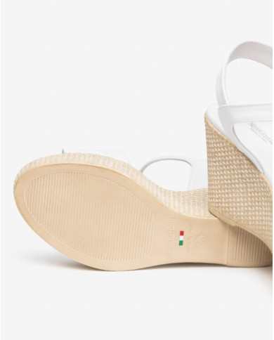 SANDALI CON TACCO NEROGIARDINI DONNA CILE BIANCO PU.MONOD.GELA E615980D8707