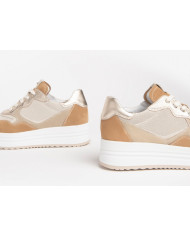 SNEAKERS NEROGIARDINI DONNA VELOUR AMBRA 543 VELOUR YOGURT SAUVAGE IVORY E306375D/424