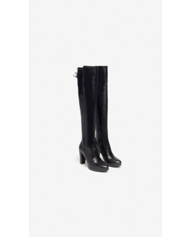 STIVALE CON TACCO NEROGIARDINI DONNA GUANTO NERO TACCO 9.5CM I205742D/100