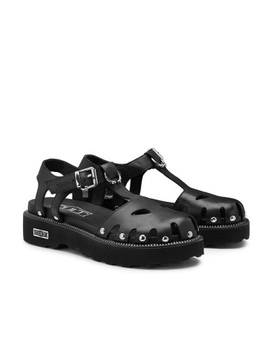 SANDALO SABOT CULT DONNA ZIGGY 4287 LOW W LEATHER BLACK CLW428700