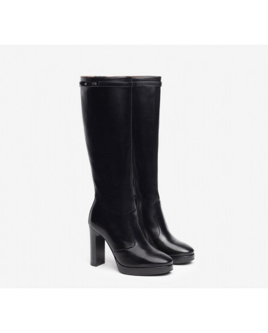 STIVALE CON TACCO NEROGIARDINI DONNA IN PELLE NERO TACCO 10.5 CM ZIP II308723DE/100