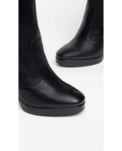 STIVALE CON TACCO NEROGIARDINI DONNA IN PELLE NERO TACCO 10.5 CM ZIP II308723DE/100