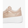 SNEAKERS NEROGIARDINI DONNA NAPPA PANDORA FEMME  T.PALLADIUM NET ROSA T.BRILL PLATINO E615292D/677