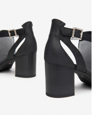 TRONCHETTI NEROGIARDINI DONNA PELLE BLACK OSAKA 7CM E409760D/100