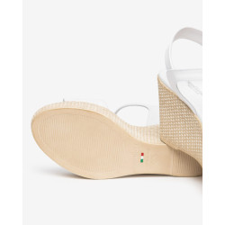 SANDALI CON TACCO NEROGIARDINI DONNA CILE BIANCO PU.MONOD.GELA E615980D8707