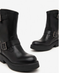 STIVALETTO NEROGIARDINI DONNA IN PELLE GUANTO NERO TR PULA I411980D/100