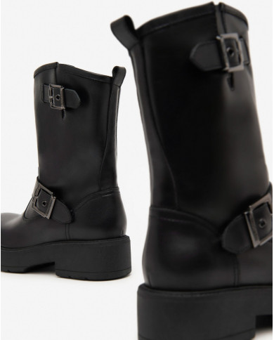 STIVALETTO NEROGIARDINI DONNA IN PELLE GUANTO NERO TR PULA I411980D/100