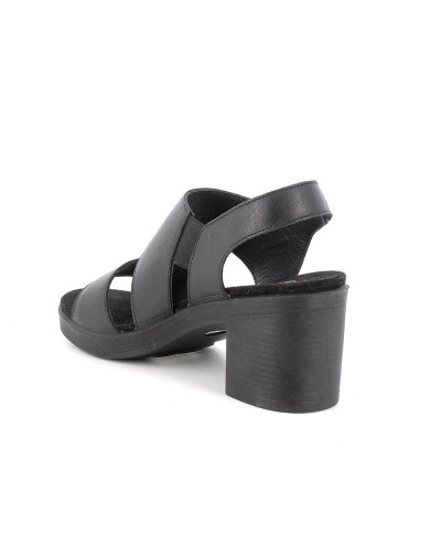 SANDALO CON TACCO IGI&CO DONNA NAPPA SOFT NERO TACCO 6,8CM 5676300