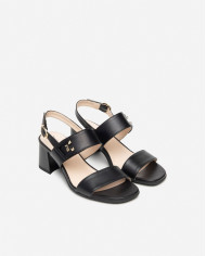 SANDALI CON TACCO NEROGIARDINI DONNA NAPPA PANDORA NERO TPU FEN NEROTACCO ,CM  E410241D/100