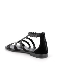 SANDALI IGI&CO DONNA IN PELLE SINTETICA NERO ZIP 5682700