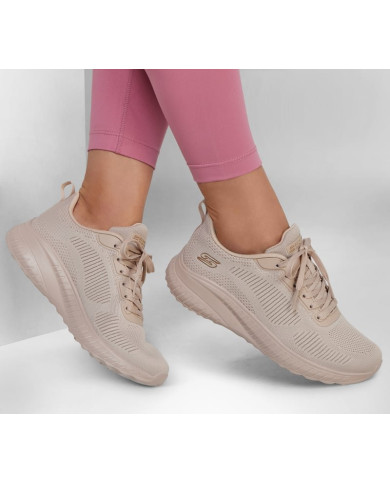 SNEAKERS SKECHERS DONNA BOBS SQUAD CHAOS - FACE OFF BLACK 117209 BBK