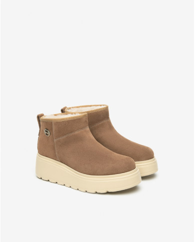 STIVALETTO NEROGIARDINI DONNA VELOUR MOU EVA GORGA PANNA  I514905D/442