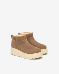 STIVALETTO NEROGIARDINI DONNA VELOUR MOU EVA GORGA PANNA  I514905D/442