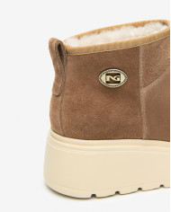 STIVALETTO NEROGIARDINI DONNA VELOUR MOU EVA GORGA PANNA  I514905D/442