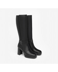 STIVALE CON TACCO NEROGIARDINI DONNA IN PELLE NERO TACCO 9CM I308930D/100