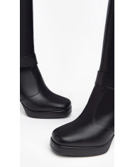 STIVALE CON TACCO NEROGIARDINI DONNA IN PELLE NERO TACCO 9CM I308930D/100