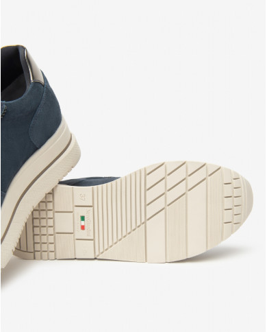 SNEAKERS CON ZEPPA NEROGIARDINI DONNA VELOUR INCANTO 225 T.BRILL ANTRACITE TR CORVARA KENNEDY I514105D/207