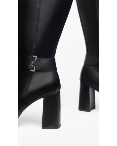 STIVALE CON TACCO NEROGIARDINI DONNA IN PELLE NERO TACCO 9CM I308930D/100