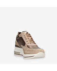 SNEAKERS CON ZEPPA NEROGIARDINI DONNA AROLD COL.ARGILLA BAGOYA BROWN TAMIGI COL.TORBA T.CROM I514130D/501