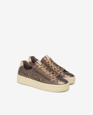 SNEAKERS  NEROGIARDINI DONNA OMEGA T.MORO T.GLITTER GR.TOP SAB ETOILE MIELE TR GENOVA I514191D/300