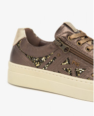 SNEAKERS  NEROGIARDINI DONNA OMEGA T.MORO T.GLITTER GR.TOP SAB ETOILE MIELE TR GENOVA I514191D/300
