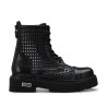 STIVALETTO CULT DONNA SLASH 4218 MID W LEATHER BLACK WEAVING CLW421800