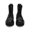 STIVALETTO CULT DONNA SLASH 4218 MID W LEATHER BLACK WEAVING CLW421800