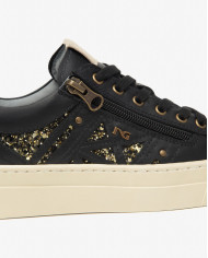 SNEAKERS  NEROGIARDINI DONNA GUANTO NERO T.GLITTER GR.TOP SAB ETOILE MIELE TR GENOVA LIGH I514190D/100