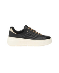 SNEAKERS  NEROGIARDINI DONNA GUANTO NERO T.BRILL PLATINO AROLD VELO NERO TR SPECCHIA I514200D/100