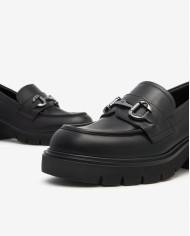 MOCASSINO NEROGIARDINI DONNA GUANTO NERO EVA URBANA NERO TACCO 6CM I513980D/100