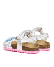 SANDALI GEOX PRIMI PASSI BAMBINA BABY   B S.CHALKI G.A - VER.SI+VER.SI WHITE B922RA 0FCHH C1000