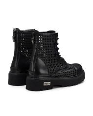 STIVALETTO CULT DONNA SLASH 4218 MID W LEATHER BLACK WEAVING CLW421800