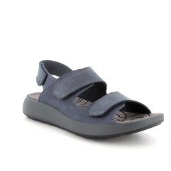 SANDALO IGI&CO UOMO PELLE TRIVELCRO BLU 5646211