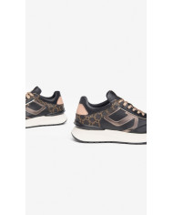 SNEAKERS NEROGIARDINI DONNA IN CAMOSCIO E PELLE NERO I308350D/100