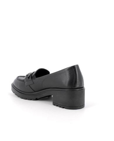 MOCASSINI IGI&CO DONNA IN PELLE NERO CON TACCO 4,5CM 6651300