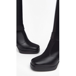 STIVALE CON TACCO NEROGIARDINI DONNA IN PELLE NERO TACCO 9CM I308930D/100