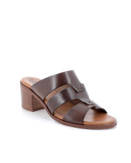 CIABATTA CON TACCO IGI&CO DONNA PELLE SINTETICA MARRONE SCURO TACCO 5,7CM 5689100