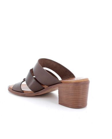 CIABATTA CON TACCO IGI&CO DONNA PELLE SINTETICA MARRONE SCURO TACCO 5,7CM 5689100