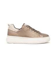 SNEAKERS NEROGIARDINI DONNA IN PELLE BROWN SAUVAGE IVORY BEIGE I317050D/322